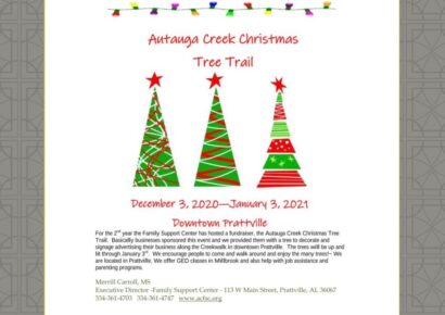 Make Sure to Check out the Autauga Creek Christmas Tree Trail Now through Jan. 3 in Prattville