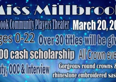 Spots Still Open for Miss Millbrook Contest coming March 20 to Millbrook Players Theatre