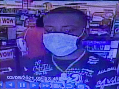 The Montgomery County Sheriff’s Office is currently seeking the identity of a suspect wanted for Fraud and Unlawful Breaking and Entering of Vehicles