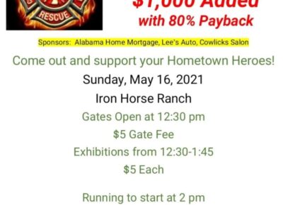 Buyck Fire Department’s Benefit 4D Barrel Race is May 16 at Iron Horse Ranch