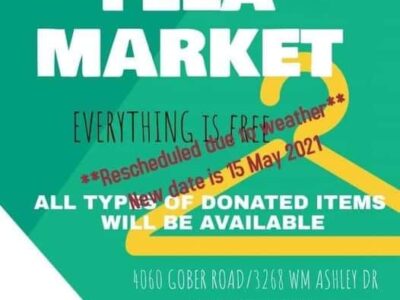 ‘Everything Must Go’: Lake Elam MBC of Millbrook Hosting FREE Flea Market May 15