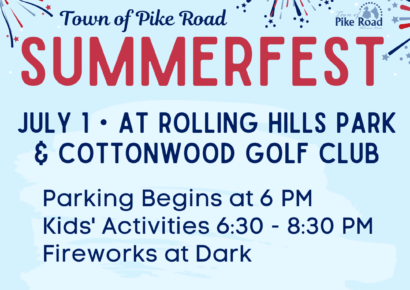 July 1: Town of Pike Road to Host Summerfest; A Family-Friendly Fireworks Show
