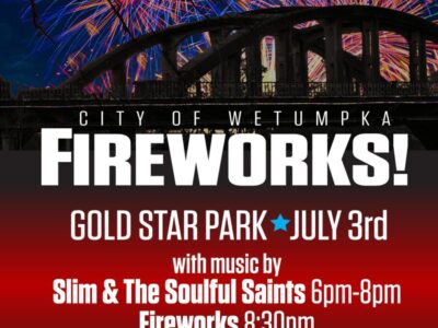 Wetumpka to Celebrate Independence July 3 at Gold Star Park with Fireworks, Music and More
