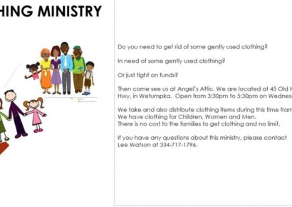 New Community Resource: Angel’s Attic Clothing Ministry in Wetumpka