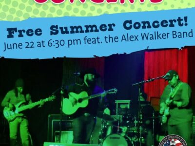 Creekwalk Concert Tonight in Prattville Features Alex Walker Band! It is FREE!