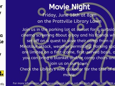 Movie Night Coming to Autauga Prattville Public Library June 18; Free event, But Come Early