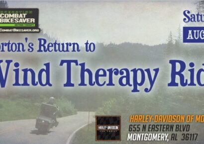 ‘Norton’s Return To Wind Therapy Ride’ is Aug. 14; Hosted by OCB, Harley Davidson of Montgomery