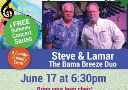 Steve & Lamar: The Bama Breeze Duo is coming to the Village Green in Millbrook Thursday!