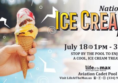 National Ice Cream Day Celebration Coming to Maxwell Aviation Cadet Pool July 18
