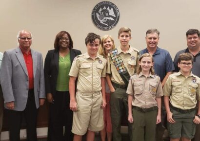 Jonathan Buckner’s Eagle Scout Project at RSUMC Recognized at Millbrook City Council Meeting