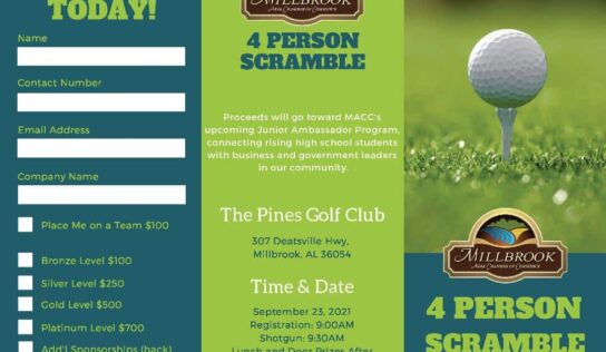 Millbrook Chamber Hosting 4-Person Scramble at Pines Golf Course Sept. 23; Sponsorships Available