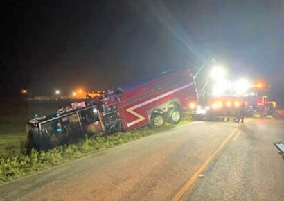 Elmore Firefighters Injured in Wreck Thursday Night Returning from Mutual Aid Call in Holtville/Slapout