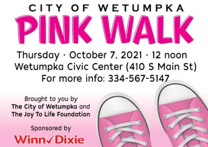 ‘Pink Walk’ Coming to Wetumpka Civic Center in the Search for Cure for Breast Cancer; Other Events