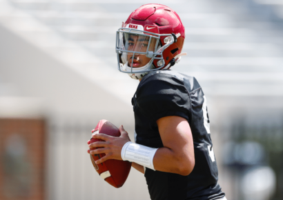 Bryce Young Setting School Records in His First Game as Starting Quarterback for Alabama