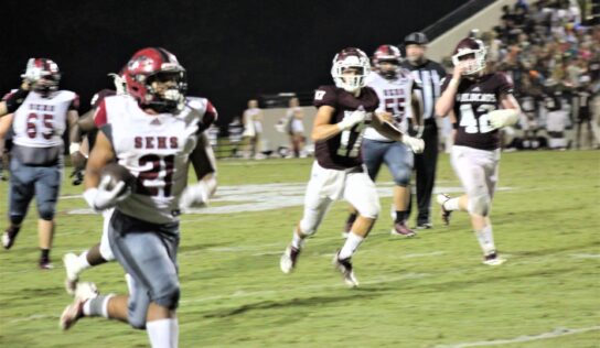 SEHS Defeats Benjamin Russell: Trone Rushes for 3 TDs, Bryant Throws for 3 TDs as Mustangs Win Regional Opener
