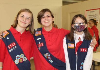 American Heritage Girls, Trail Life Start Busy Year with Packed House and Visit from Southeastern Raptor Center