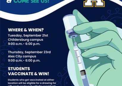 Vaccine/Wellness Clinics Sponsored by Central Alabama Community College