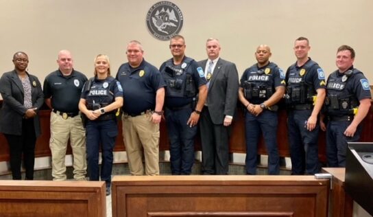 Nine Millbrook Police Officers Promoted during City Council Meeting Tuesday