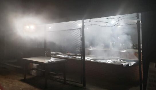 Crew working through the Night Preparing for Annual Millbrook Men’s Club Barbecue