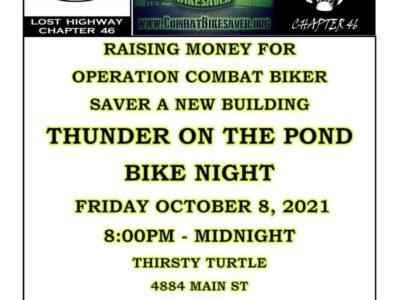American Cruisers MC Raising Money for Operation Combat Bikesaver at Thirsty Turtle Friday
