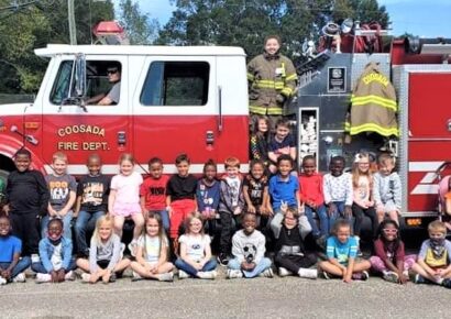 Coosada Fire Department Visits First Graders about Fire Safety