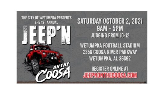 Jeep’n On  the Coosa is Saturday; Fundraiser for Elmore County Food Pantry