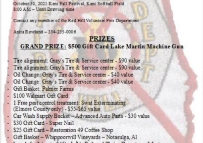 Red Hill Fire Department hosting Raffle fundraiser; Winners Will be Drawn at Kent Fall Festival