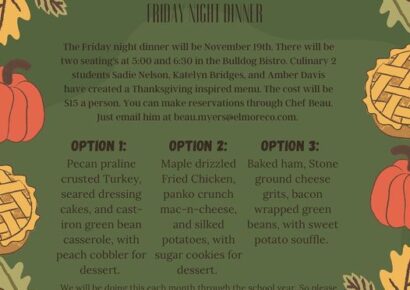Friday Night Dinner is Back at Holtville High School This Week; Also for Dec. 17