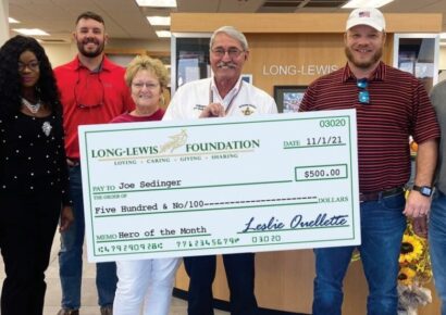 Sheriff Joe Sedinger named as Long-Lewis Hero of the Month