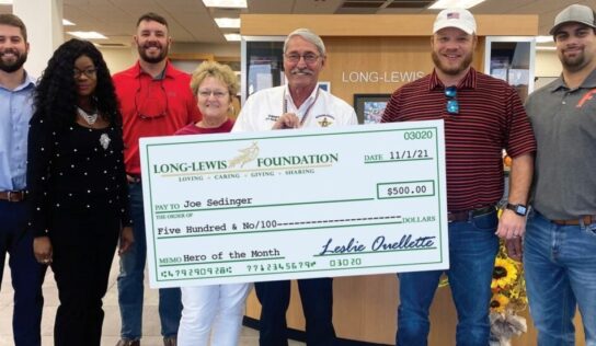 Sheriff Joe Sedinger named as Long-Lewis Hero of the Month