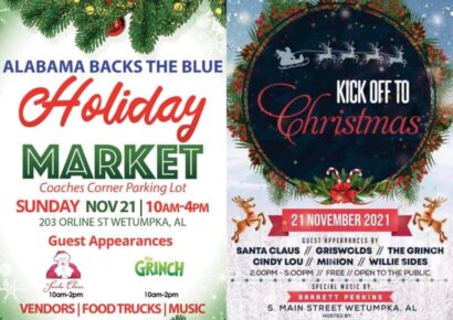 Wetumpka’s Downtown Kick Off To Christmas Event is this Sunday from 10 a.m. to 5 p.m.