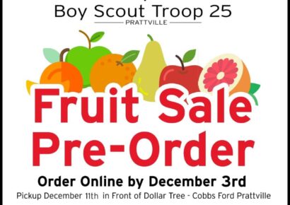 Support Troop 25 of Prattville by Ordering Fruit Online Until Dec. 3; Please share