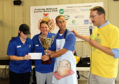 First Waffle Cook-Off Brings Huge Crowd Despite Rain Threat; Money Will Benefit Community Organizations