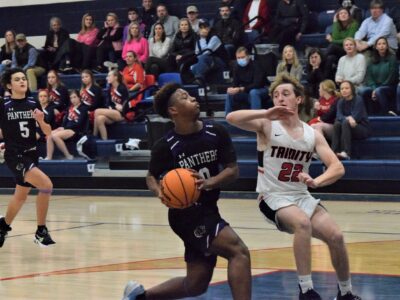 Carson Roberson Marks 100th 3-Pointer for PCA; Team Wins over Trinity 82-55