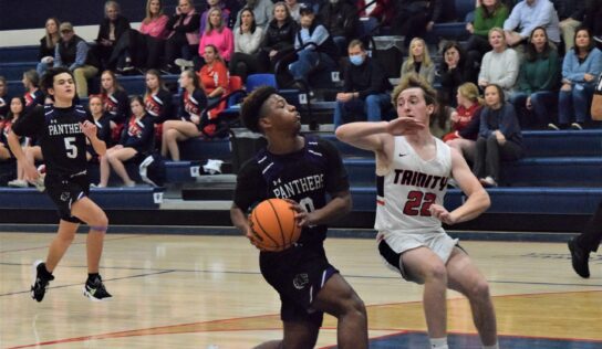 Carson Roberson Marks 100th 3-Pointer for PCA; Team Wins over Trinity 82-55