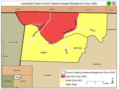 First Case of Chronic Wasting Disease for Alabama Detected in Lauderdale County