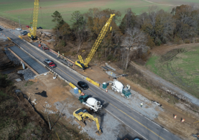 Progress at the Redland Road Bridge Replacement Project near US Hwy 231