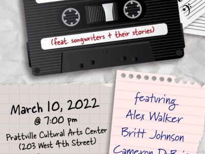 Area Musicians Featured in Upcoming ‘Words and Music’ Singer/Songwriter Event in Prattville