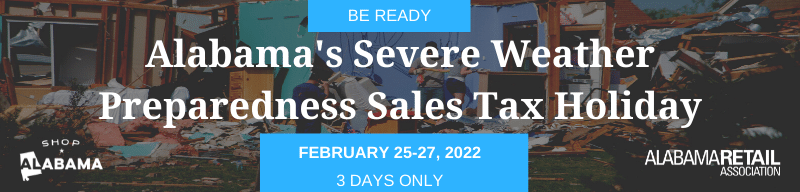 Alabama Offers Time to Prepare for Storms Tax-Free Feb. 25-27