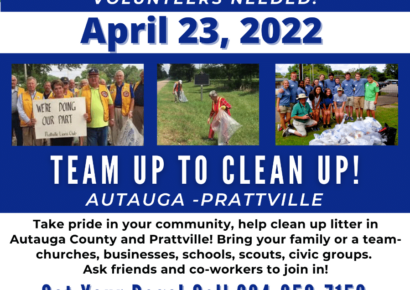 Autauga County Spring Clean Up is Wednesday; Organizations Join Forces
