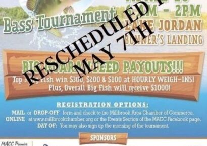 Millbrook Chamber’s Big Fish Bass Tournament Postponed until May 7