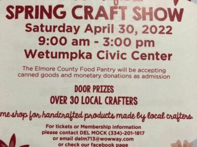 Canned Food Item is Admission to Charis Crafters Spring Show April 30 in Wetumpka