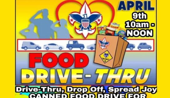 Can You Help with a Food Drive-Thru April 9th for Cub Scout Pack 191? Event will benefit St. Michael’s Food Pantry