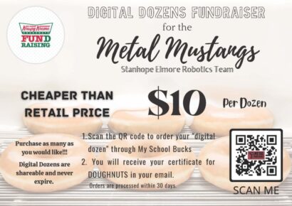 Digital Dozens Fundraiser benefits the Metal Mustangs, SEHS Elmore Robotics Team