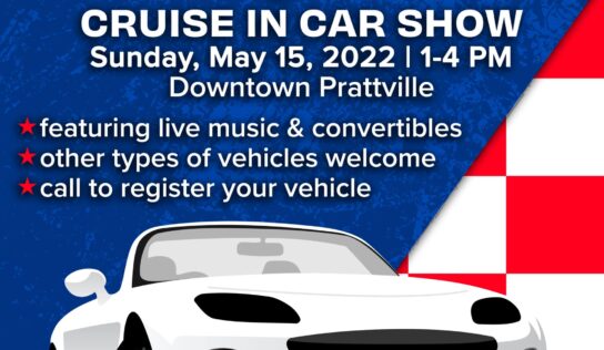 Prattville Cruisin’ with the Top Down Car Show coming May 15