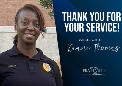 City of Prattville Commends Diane Thomas on 28 years of service as Assistant Police Chief