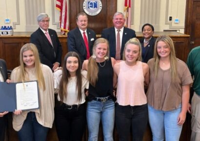 Edgewood Academy Girls Basketball Team Recognized During Elmore County Commission Meeting
