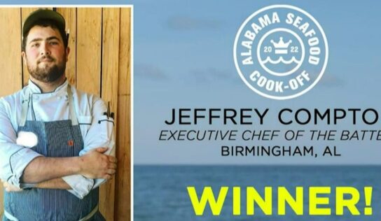 Chef Jeffrey Compton of The Battery in Birmingham takes home Alabama Seafood Cook-Off Crown