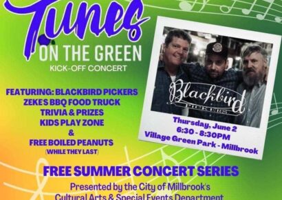 Millbrook’s Tunes on the Green: FREE boiled peanuts, New Kids’ Zone, Music and More tonight at Village Green