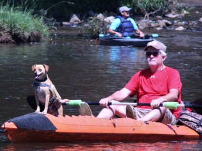 Kayakers Take Advantage of the ‘Fun Run’ this morning on Autauga Creek in Prattville